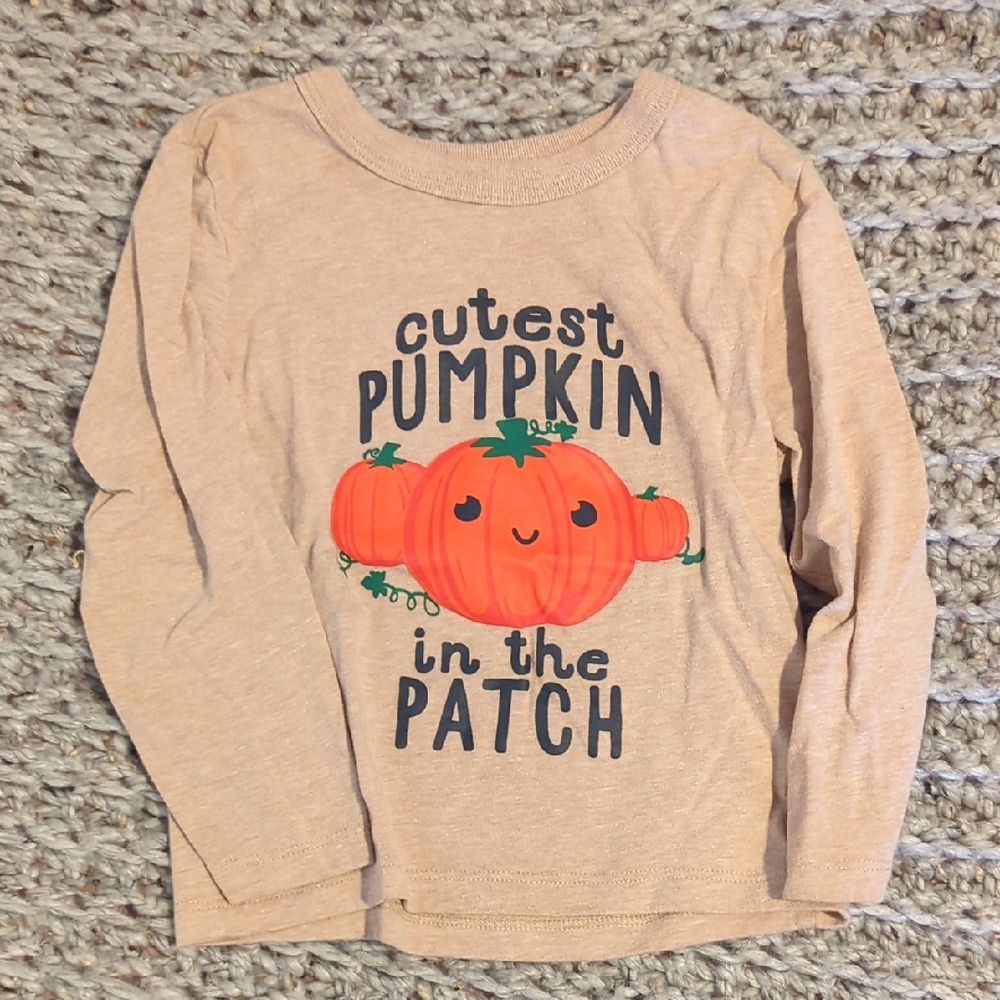 The Children's Place Tan Pumpkin Long Sleeve Tee